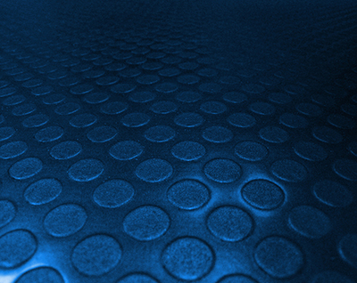 Safety flooring - blue bubbles